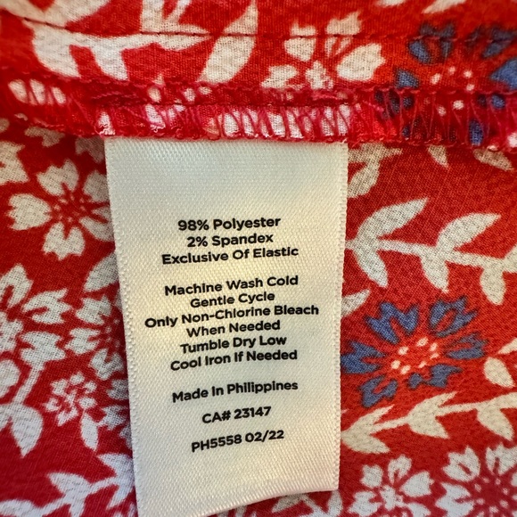 NWT Talbots Flowing Branches Smocked Dress Size PL - Picture 7 of 9